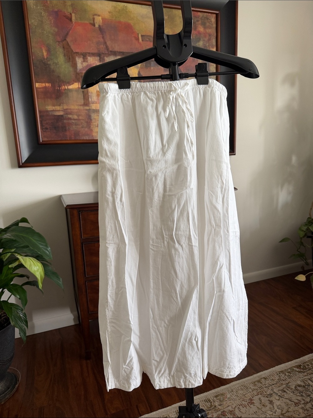 Universal Thread White Drawstring Maxi Skirt